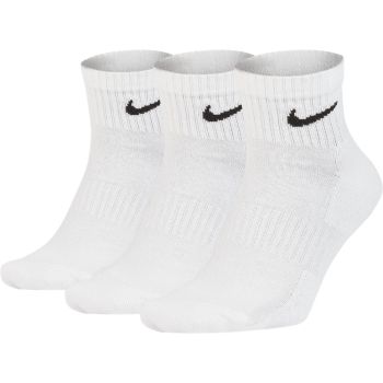 Nike U NK EVERYDAY CUSH ANKLE 3PR, muške čarape za fitnes, bijela
