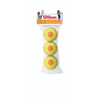 Wilson STARTER ORANGE 3 PACK, teniska loptica, žuta