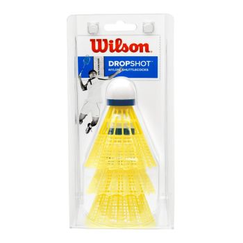 Wilson DROPSHOT 3 CLAMSHEL, loptica za badminton, žuta