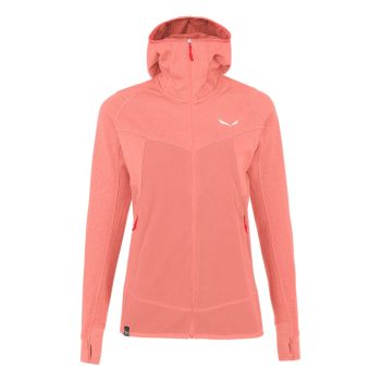 Salewa PUEZ HYBRID PL HOOD JKT W, ženska jakna za planinarenje, roza