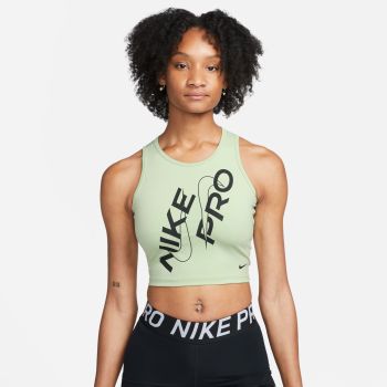 Nike W NP DF CROP TANK GRX, ženska majica za fitnes, zelena