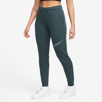 Nike W NSW CLUB FLC SHINE MR PANT, ženske hlače, zelena