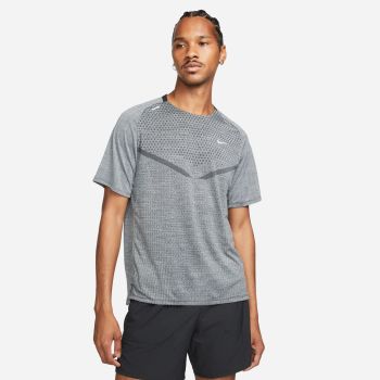 Nike M NK DFADV TECHKNIT ULTRA SS, muška majica za trčanje, siva