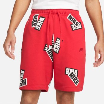 Nike M NSW SPE+ FT AOP SHORT STKR, muške hlače, crvena