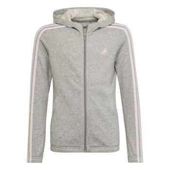 Adidas G 3S FZ HD, dječiji pulover, siva