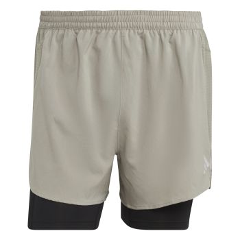 adidas D4R SHORT 2IN1, muške kratke hlače za trčanje, bež
