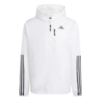 Adidas OTR E 3S JKT, muška jakna za trčanje, bijela