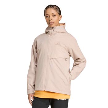 Adidas W MT 2L RAIN J, ženska jakna za planinarenje, bež