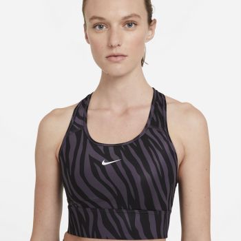 Nike DRI-FIT SWOOSH ICON CLASH WO MEDIUM LONGLINE SPORTS BRA, ženski prsluk sportski top, crvena