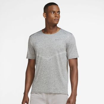 Nike M NK DF RISE 365 SS, muška majica za trčanje, siva