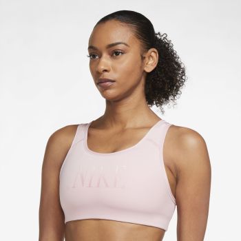 Nike DRI-FIT SWOOSH SCOOP-BACK SPORTS BRA, ženski prsluk sportski top, roza