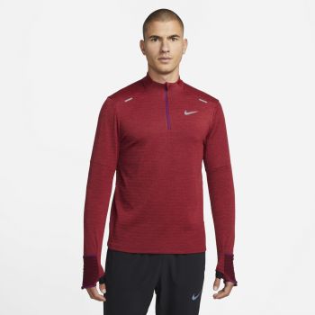 Nike M NK TF RPL ELMNT HZ, muški duks zip za trčanje, crvena