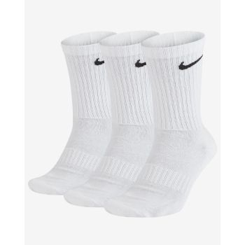 Nike U NK EVERYDAY CUSH CREW 3PR, muške čarape za fitnes, bijela