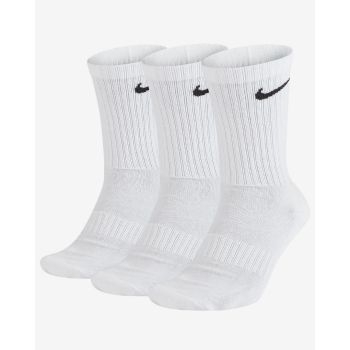 Nike U NK EVERYDAY CUSH CREW 3PR, muške čarape za fitnes, bijela
