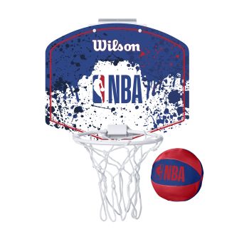 Wilson NBA TEAM MINI HOOP NBA, tabla s obručem, bijela